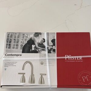 NWT Pfister Contempra 8" Brushed Nickel Widespread Bathroom Faucet